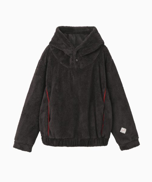 MENASOO(ミナス)の「Pogme Fleece String Hoodie_Brown(パーカー・レディース・ブラウン・F)」の17枚目の写真