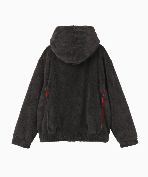 MENASOO(ミナス)の「Pogme Fleece String Hoodie_Brown(パーカー・レディース・ブラウン・F)」の18枚目の写真