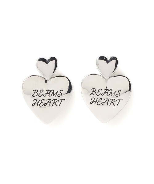 BEAMS HEART(ビームスハート)の「ハートモチーフ ロゴ入り ピアス(ピアス(両耳用)・レディース・ゴールド/その他/シルバー・ONE SIZE)」の2枚目の写真