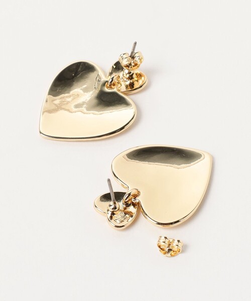 BEAMS HEART(ビームスハート)の「ハートモチーフ ロゴ入り ピアス(ピアス(両耳用)・レディース・ゴールド/その他/シルバー・ONE SIZE)」の5枚目の写真
