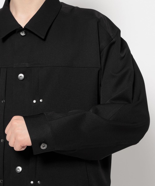 HARE（ハレ）の「【SET UP対応】スタッズライントラッカージャケット(HARE)（ブルゾン・メンズ・ネイビー/ブラック/グレー・SMALL/MEDIUM）」の21枚目の写真