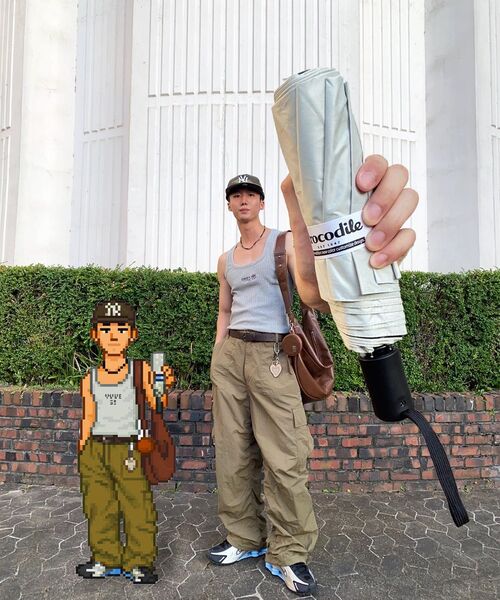 XTONZ(エクストーンズ)の「XP127 シュリンクカーゴパンツ (カーキ)(スウェットパンツ・レディース・その他・SMALL/MEDIUM/LARGE)」の8枚目の写真
