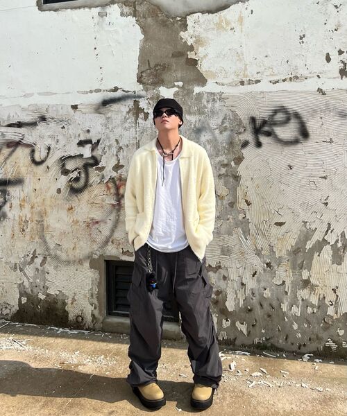 XTONZ(エクストーンズ)の「XP127 シュリンクカーゴパンツ (カーキ)(スウェットパンツ・レディース・その他・SMALL/MEDIUM/LARGE)」の10枚目の写真