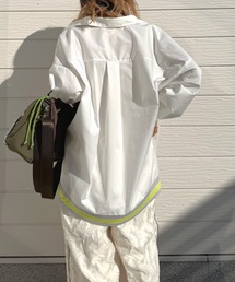 Q | リブドッキングシャツ(シャツ/ブラウス)