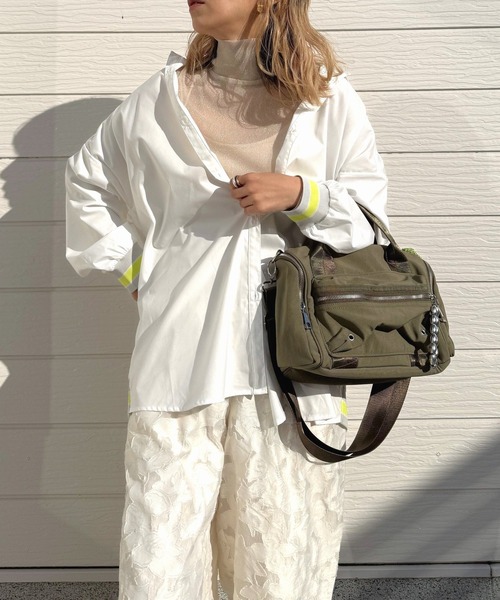 Q（キュー）の「リブドッキングシャツ（シャツ/ブラウス・レディース・オフホワイト・MEDIUM）」の5枚目の写真