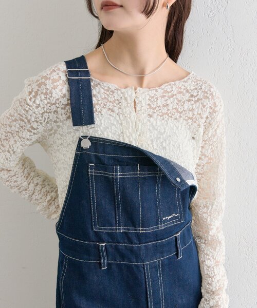 mystic（ミスティック）の「フレアサロペット（サロペット/オーバーオール・レディース・ネイビー/イエロー・1/2）」の8枚目の写真