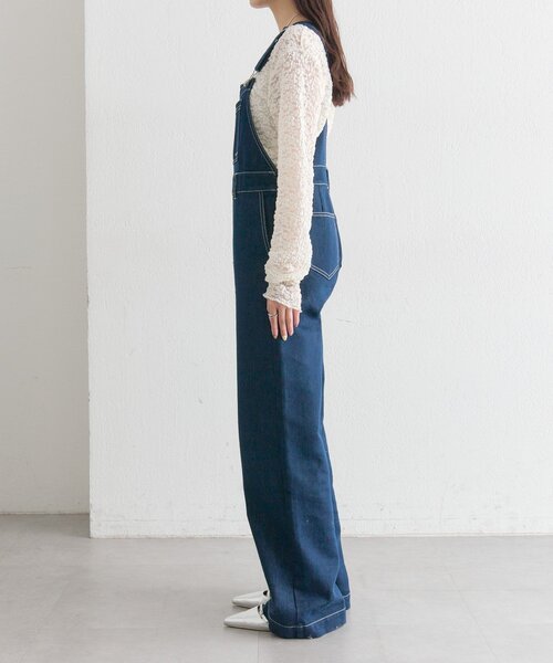 mystic（ミスティック）の「フレアサロペット（サロペット/オーバーオール・レディース・ネイビー/イエロー・1/2）」の11枚目の写真