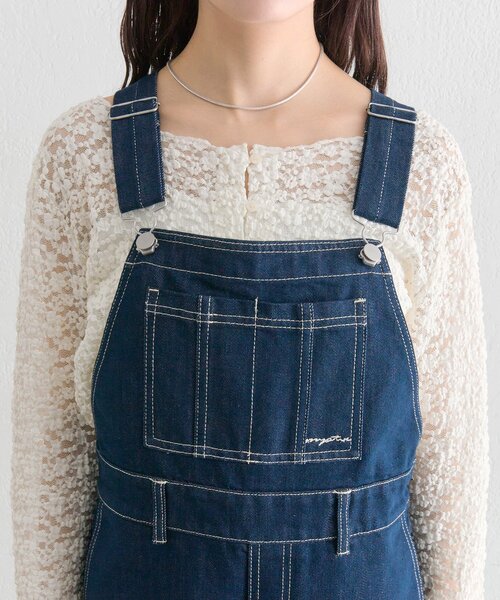 mystic（ミスティック）の「フレアサロペット（サロペット/オーバーオール・レディース・ネイビー/イエロー・1/2）」の14枚目の写真