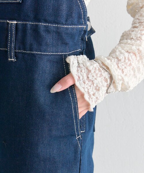 mystic（ミスティック）の「フレアサロペット（サロペット/オーバーオール・レディース・ネイビー/イエロー・1/2）」の19枚目の写真