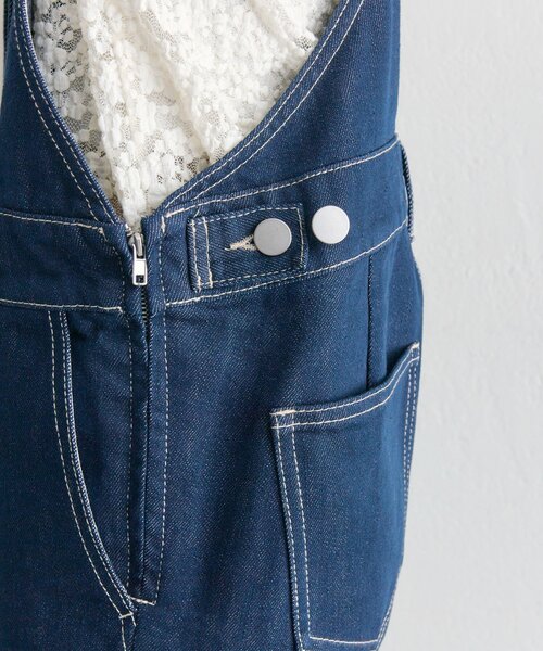 mystic（ミスティック）の「フレアサロペット（サロペット/オーバーオール・レディース・ネイビー/イエロー・1/2）」の21枚目の写真