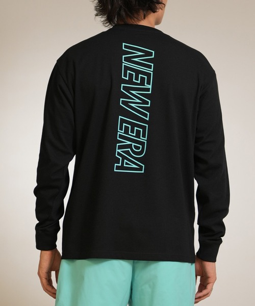 NEW ERA(ニューエラ)の「NEW ERA/ニューエラ メンズ 長袖 ロンT 15159364/15159365(Tシャツ/カットソー・メンズ・ホワイト/ブラック・M/L/XL)」の2枚目の写真