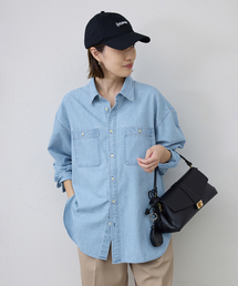 SLOBE IENA｜スローブイエナのシャツ/ブラウス（ブルー・ネイビー/青色