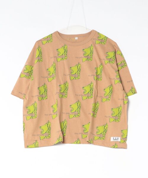 MARKEY'S(マーキーズ)の「総柄ワイド半袖Tシャツ/おとな(Tシャツ/カットソー・レディース・ベージュ系その他/ライトピンク/チャコール/ブラック系その他/クリーム/イエロー系その他/グリーン系その他/ブルー/ピンク系その他/ホワイト系その他・160cm)」の6枚目の写真