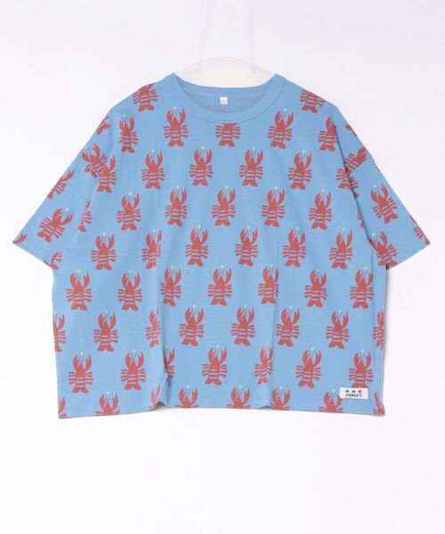 MARKEY'S(マーキーズ)の「総柄ワイド半袖Tシャツ/おとな(Tシャツ/カットソー・レディース・ベージュ系その他/ライトピンク/チャコール/ブラック系その他/クリーム/イエロー系その他/グリーン系その他/ブルー/ピンク系その他/ホワイト系その他・160cm)」の2枚目の写真