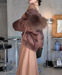 THEODORIC.dy（セオドリックディ）の「ファーアクセント ショートパデッドコート Fur-Accent Short Padded Coat（ダウンジャケット/コート）」