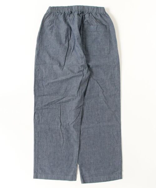 quadro（クオドロ）の「5ozインディゴシャンブレーイージーパンツ（その他パンツ・メンズ・グレー/ネイビー・FREE）」の3枚目の写真
