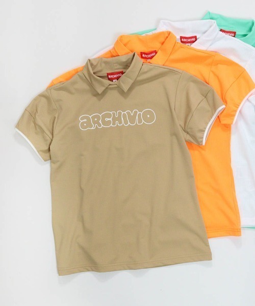 archivio（アルチビオ）の「＜LADIES>立体スリーブ襟付きプルオーバー（Tシャツ/カットソー・レディース・オレンジ/ベージュ/ホワイト/ライトグリーン・L/M/S）」の3枚目の写真