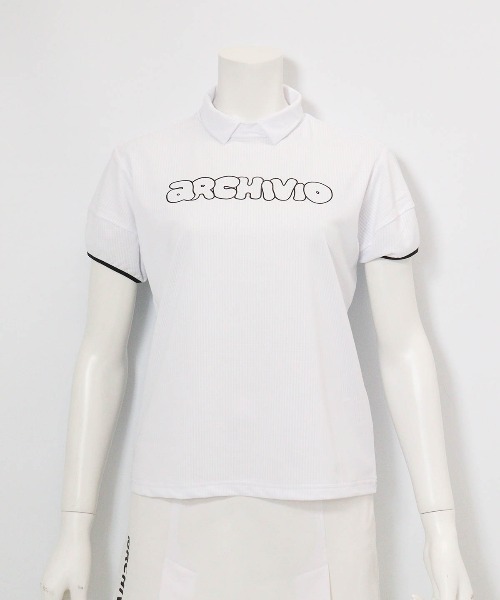 archivio（アルチビオ）の「＜LADIES>立体スリーブ襟付きプルオーバー（Tシャツ/カットソー・レディース・オレンジ/ベージュ/ホワイト/ライトグリーン・L/M/S）」の2枚目の写真