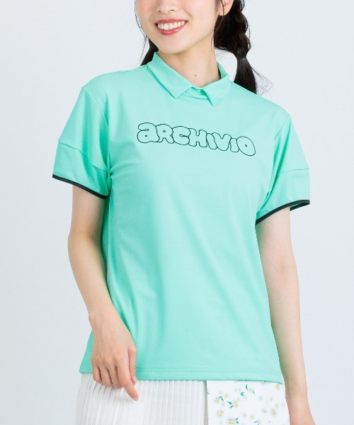 archivio（アルチビオ）の「＜LADIES>立体スリーブ襟付きプルオーバー（Tシャツ/カットソー・レディース・オレンジ/ベージュ/ホワイト/ライトグリーン・L/M/S）」の4枚目の写真
