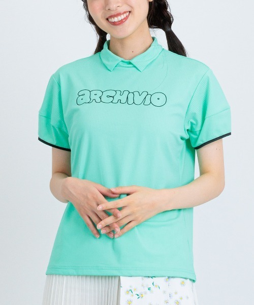 archivio（アルチビオ）の「＜LADIES>立体スリーブ襟付きプルオーバー（Tシャツ/カットソー・レディース・オレンジ/ベージュ/ホワイト/ライトグリーン・L/M/S）」の11枚目の写真