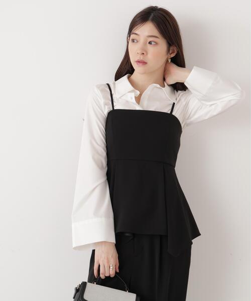 PROPORTION BODY DRESSING（プロポーションボディドレッシング）の「＜ウォッシャブル＞＜ａ＞フレアースリーブシャツ / 1216119202（シャツ/ブラウス・レディース・ホワイト/ブルー・FREE）」の10枚目の写真