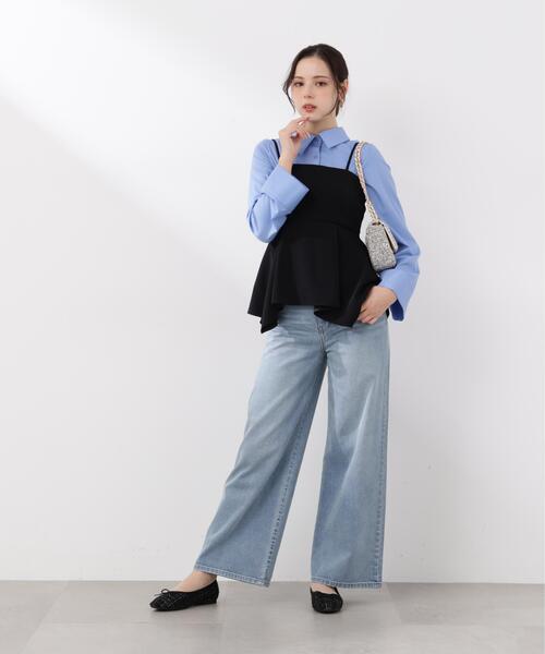 PROPORTION BODY DRESSING（プロポーションボディドレッシング）の「＜ウォッシャブル＞＜ａ＞フレアースリーブシャツ / 1216119202（シャツ/ブラウス・レディース・ホワイト/ブルー・FREE）」の17枚目の写真