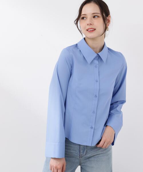 PROPORTION BODY DRESSING（プロポーションボディドレッシング）の「＜ウォッシャブル＞＜ａ＞フレアースリーブシャツ / 1216119202（シャツ/ブラウス・レディース・ホワイト/ブルー・FREE）」の20枚目の写真