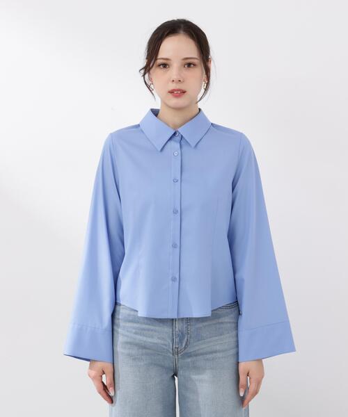 PROPORTION BODY DRESSING（プロポーションボディドレッシング）の「＜ウォッシャブル＞＜ａ＞フレアースリーブシャツ / 1216119202（シャツ/ブラウス・レディース・ホワイト/ブルー・FREE）」の22枚目の写真