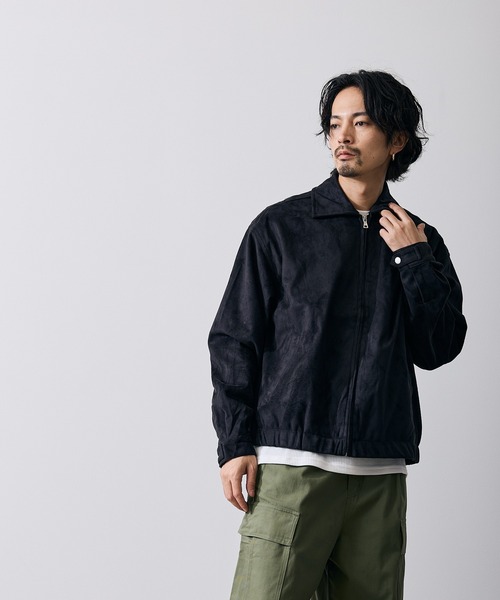 improves(インプローブス)の「フェイクスエード スイングトップ(ブルゾン・メンズ・ベージュ・MEDIUM/LARGE)」の9枚目の写真