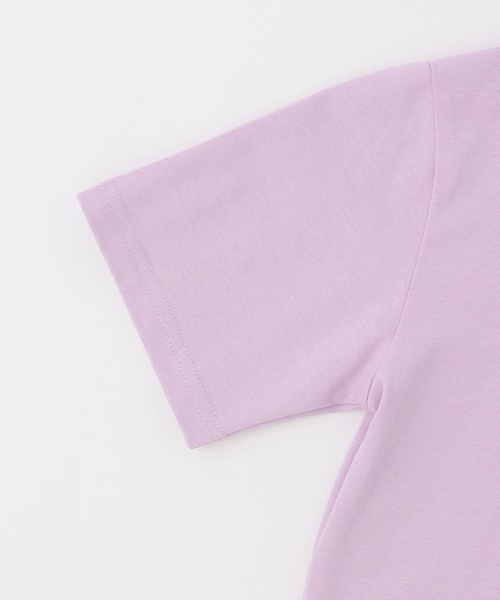 X-girl Stages（エックスガールステージス）の「ラインストーンロゴ 半袖Tシャツ（Tシャツ/カットソー・キッズ・ラベンダー/ブラック・90cm/100cm/110cm/120cm/130cm/140cm）」の5枚目の写真