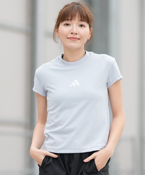 adidas（アディダス）の「adidas/アディダス Ｗ  ＺＮＥ ＢＢ Ｔシャツ KKK37（Tシャツ/カットソー・レディース・ホワイト×ブラック/グレー×ホワイト・M/L）」の2枚目の写真
