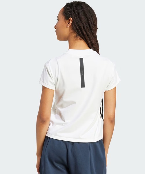adidas（アディダス）の「adidas/アディダス Ｗ  ＺＮＥ ＢＢ Ｔシャツ KKK37（Tシャツ/カットソー・レディース・ホワイト×ブラック/グレー×ホワイト・M/L）」の4枚目の写真