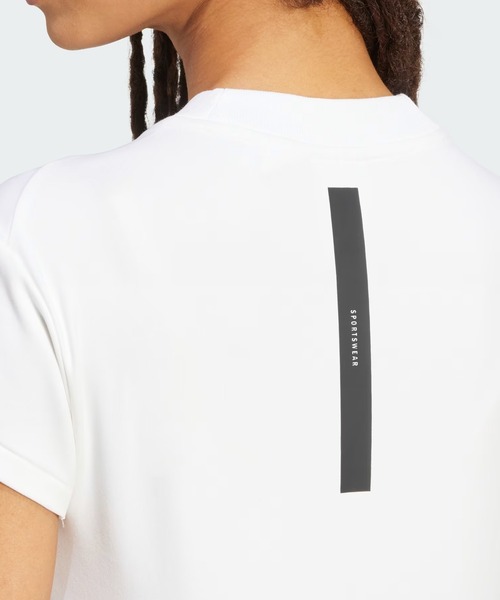 adidas（アディダス）の「adidas/アディダス Ｗ  ＺＮＥ ＢＢ Ｔシャツ KKK37（Tシャツ/カットソー・レディース・ホワイト×ブラック/グレー×ホワイト・M/L）」の8枚目の写真