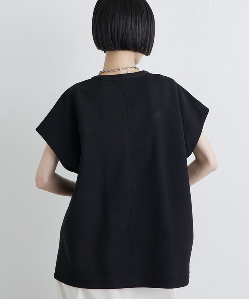 Lui's(ルイス)の「ウエストシェイプZIPトップス(Tシャツ/カットソー・レディース・ブラック/チャコールグレー/オフホワイト・FREE)」の6枚目の写真