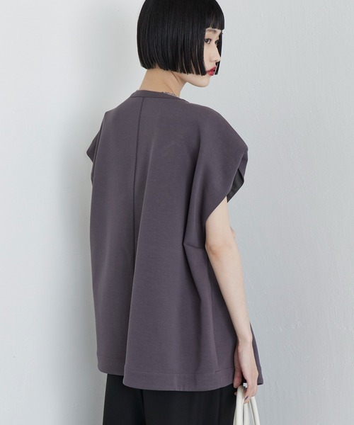 Lui's(ルイス)の「ウエストシェイプZIPトップス(Tシャツ/カットソー・レディース・ブラック/チャコールグレー/オフホワイト・FREE)」の12枚目の写真