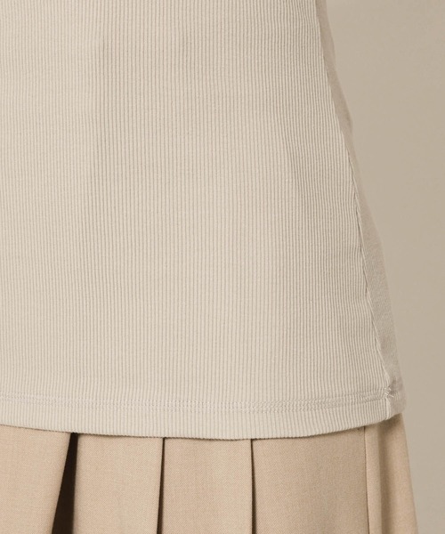 BABYLONE（バビロン）の「チュールリブタンクトップ（タンクトップ・レディース・グレイッシュベージュ/ホワイト/チャコール・フリー）」の21枚目の写真