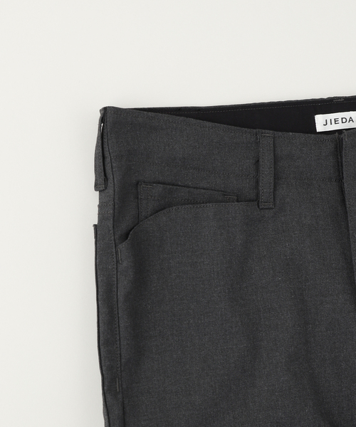 JIEDA(ジエダ)の「JIEDA / ジエダ FLARE PANTS(スラックス・メンズ・ブラック/グレー・1)」の4枚目の写真
