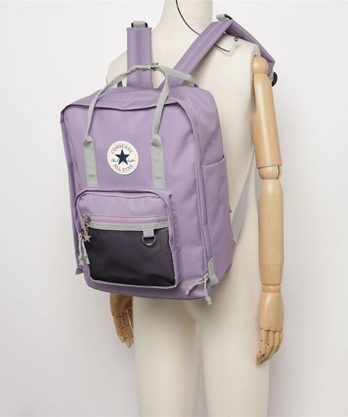 CONVERSE(コンバース)の「【CONVERSE/コンバース】RETRO SCHOOL BACKPACK / レトロスクールバッグ(バックパック/リュック・メンズ・ブラック/ネイビー/パープル/ピンク/グリーン・FREE)」の6枚目の写真