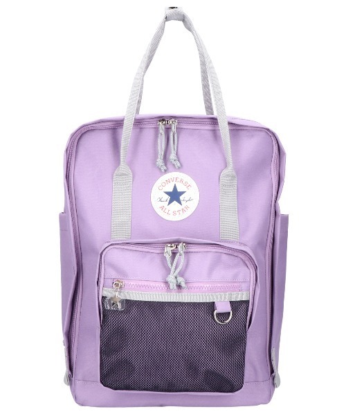 CONVERSE(コンバース)の「【CONVERSE/コンバース】RETRO SCHOOL BACKPACK / レトロスクールバッグ(バックパック/リュック・メンズ・ブラック/ネイビー/パープル/ピンク/グリーン・FREE)」の4枚目の写真