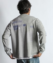 The DUFFER of ST.GEORGE（ザダファーオブセントジョージ）の「〔BLACK LABEL〕SORONA PONTE PRINT LONG SLEEVE TEE:ソロナブレンド ポンチ プリント ロングスリーブTEE（Tシャツ/カットソー）」