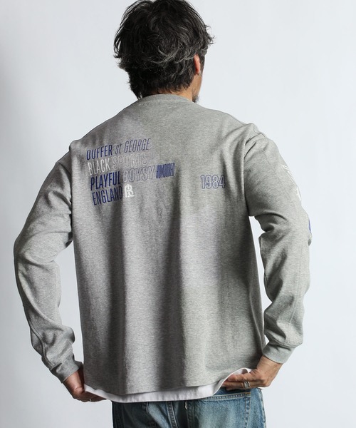 新品　cb one ライアンロングTシャツ XL 白　フィッシングショー横浜限定 セール】〔BLACK LABEL〕SORONA PONTE PRINT LONG SLEEVE TEE：ソロナ