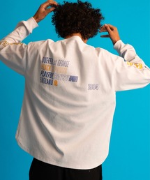 The DUFFER of ST.GEORGE（ザダファーオブセントジョージ）の「〔BLACK LABEL〕SORONA PONTE PRINT LONG SLEEVE TEE:ソロナブレンド ポンチ プリント ロングスリーブTEE（Tシャツ/カットソー）」