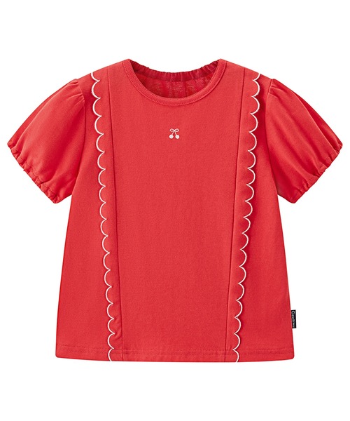 combimini（コンビミニ）の「半袖Tシャツ（さくらんぼ）（Tシャツ/カットソー・キッズ・レッド/ネイビー・80/90/100/110/120）」の4枚目の写真
