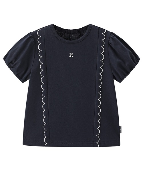 combimini（コンビミニ）の「半袖Tシャツ（さくらんぼ）（Tシャツ/カットソー・キッズ・レッド/ネイビー・80/90/100/110/120）」の3枚目の写真