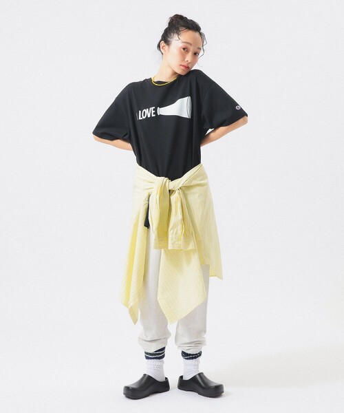 Champion(チャンピオン)の「【別注】Champion / プリント Tシャツ(Tシャツ/カットソー・レディース・ブルー/ブラック/ホワイト・X-SMALL/SMALL)」の18枚目の写真