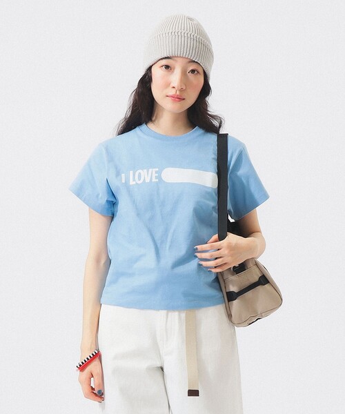 Champion(チャンピオン)の「【別注】Champion / プリント Tシャツ(Tシャツ/カットソー・レディース・ブルー/ブラック/ホワイト・X-SMALL/SMALL)」の15枚目の写真