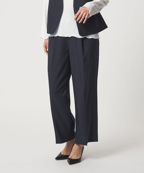 A DAY IN THE LIFE UNITED ARROWS(アデイインザライフユナイテッドアローズ)の「ベルトベスト+ワイドパンツ ‐ウォッシャブル‐<A DAY IN THE LIFE>(スラックス・レディース・ベージュ/ネイビー/グレー系・FREE)」の4枚目の写真