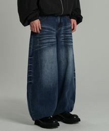 Axel Denim Balloon Pants Dark Indigo