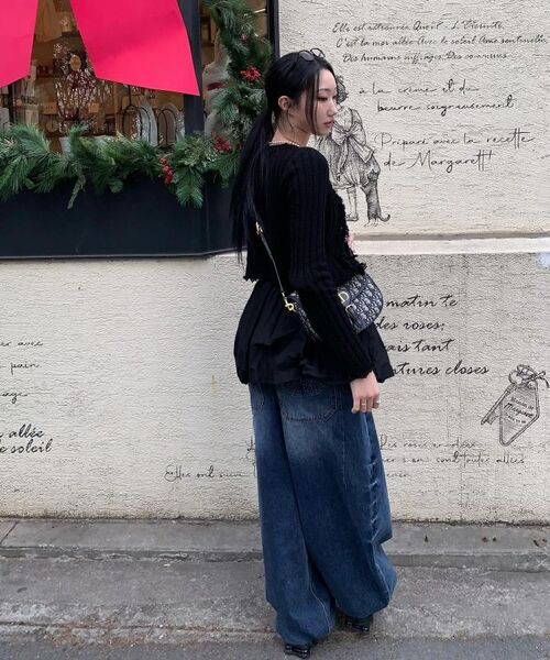 IDWS（アイドンワナセル）の「Axel Denim Balloon Pants Dark Indigo（デニムパンツ・レディース・その他・0/1/2）」の6枚目の写真