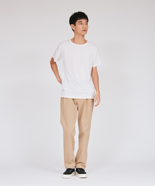 HANES(ヘインズ)の「【Hanes/ヘインズ】メンズ Hanes MOVES ナイロンメッシュ クルーネックTシャツ(Tシャツ/カットソー・メンズ・ブラック/ホワイト・M/LL/L)」の8枚目の写真